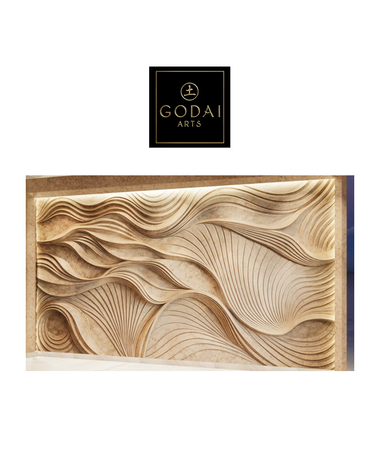 Abstract Waves Mural