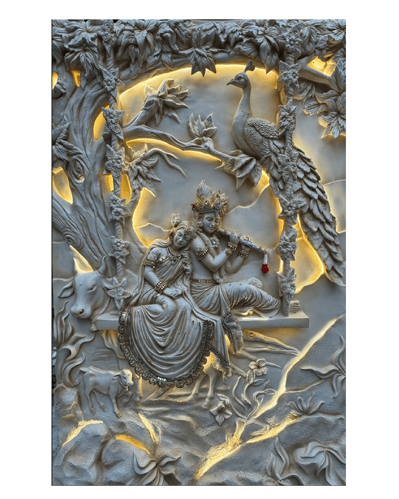Radha Krishna Mural Main image